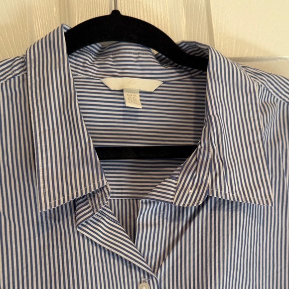 H&M Navy and White Striped Shirt - Picture 4 of 9